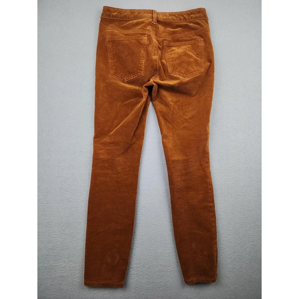 Pilcro Pants Womens 25 Brown Corduroy Skinny Ankle Stretch Casual 5 Pocket Chino